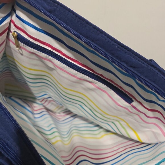 Fit & Fresh Blue Metro Quilted Carry -All Tote w/ Insulated Lunch Compartment - Picture 12 of 12